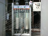 Ion-exchange resin recovery plant